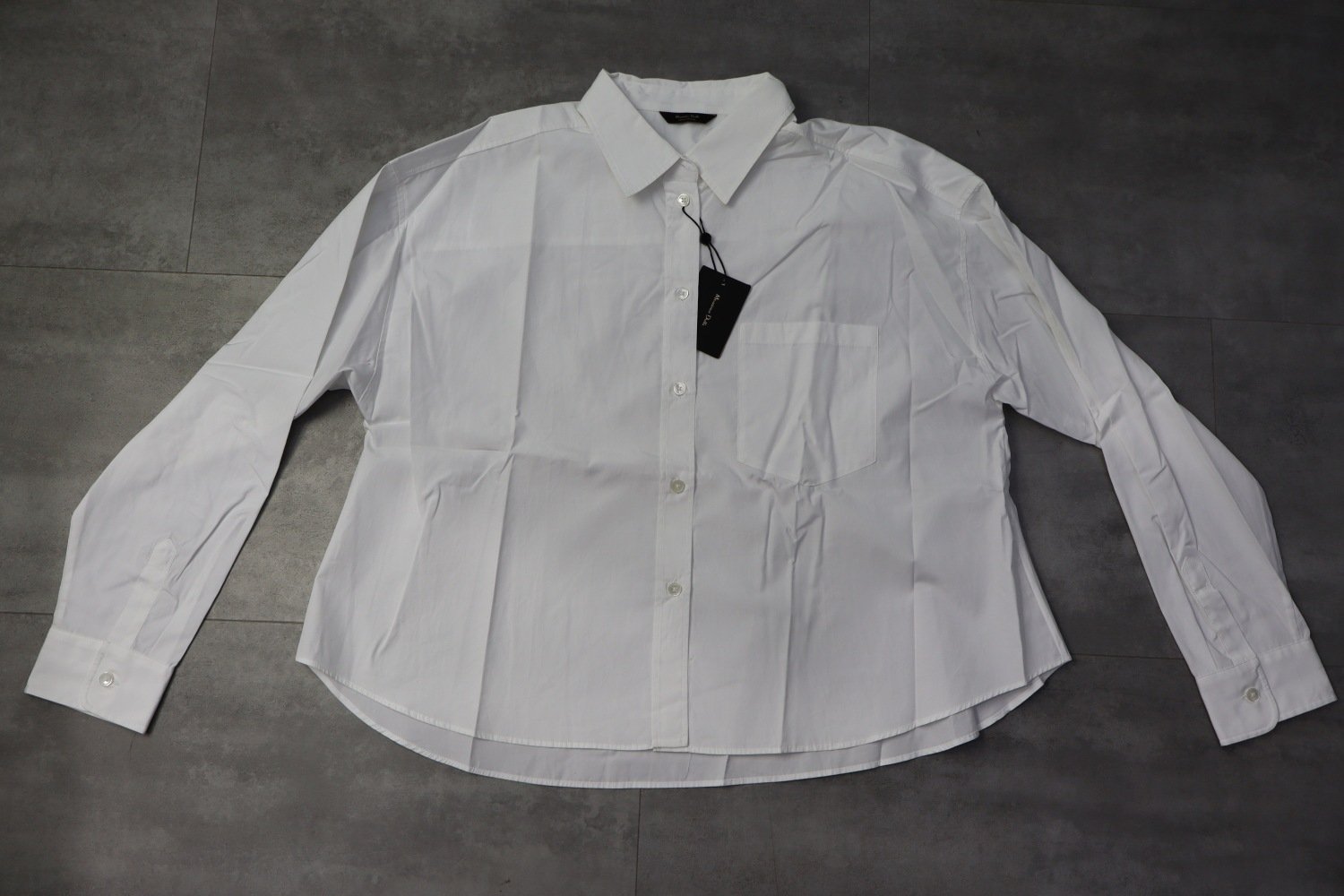Massimo Dutti Cropped Poplin Shirt With Pocket