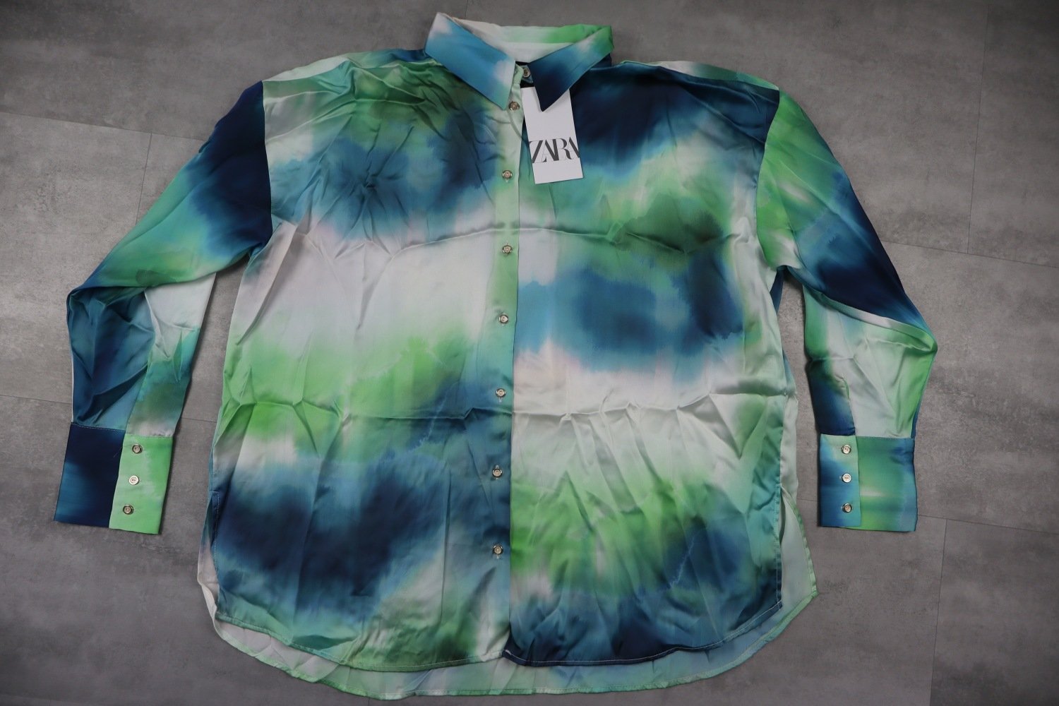 Zara Oversized Tie-Dye Shirt