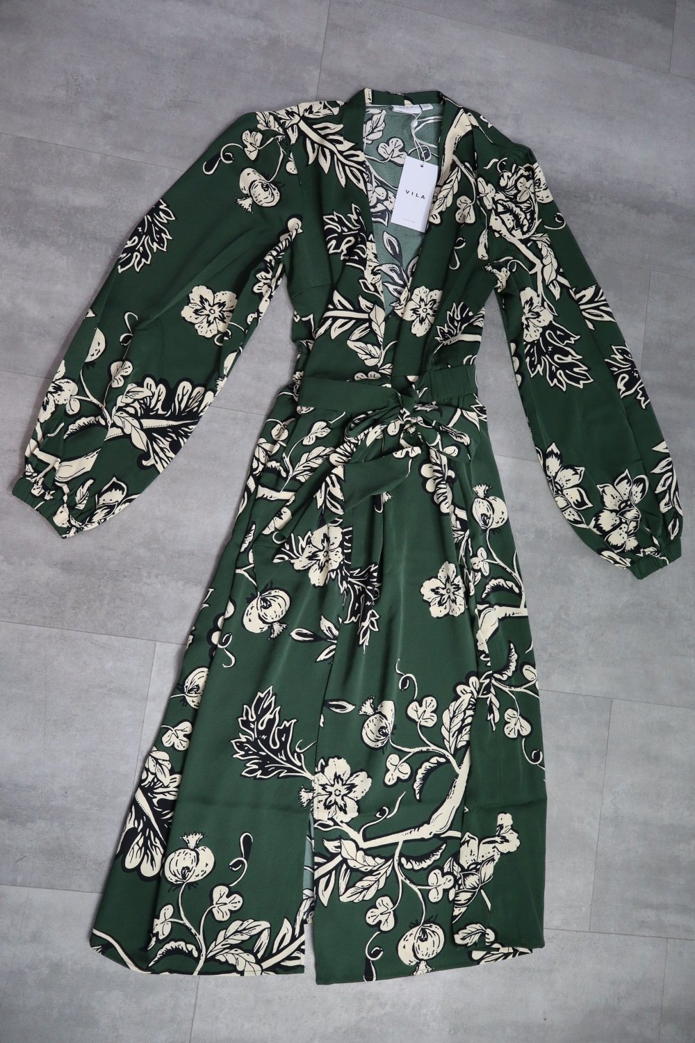 VILA Vifalia Long Sleeved Midi Dress