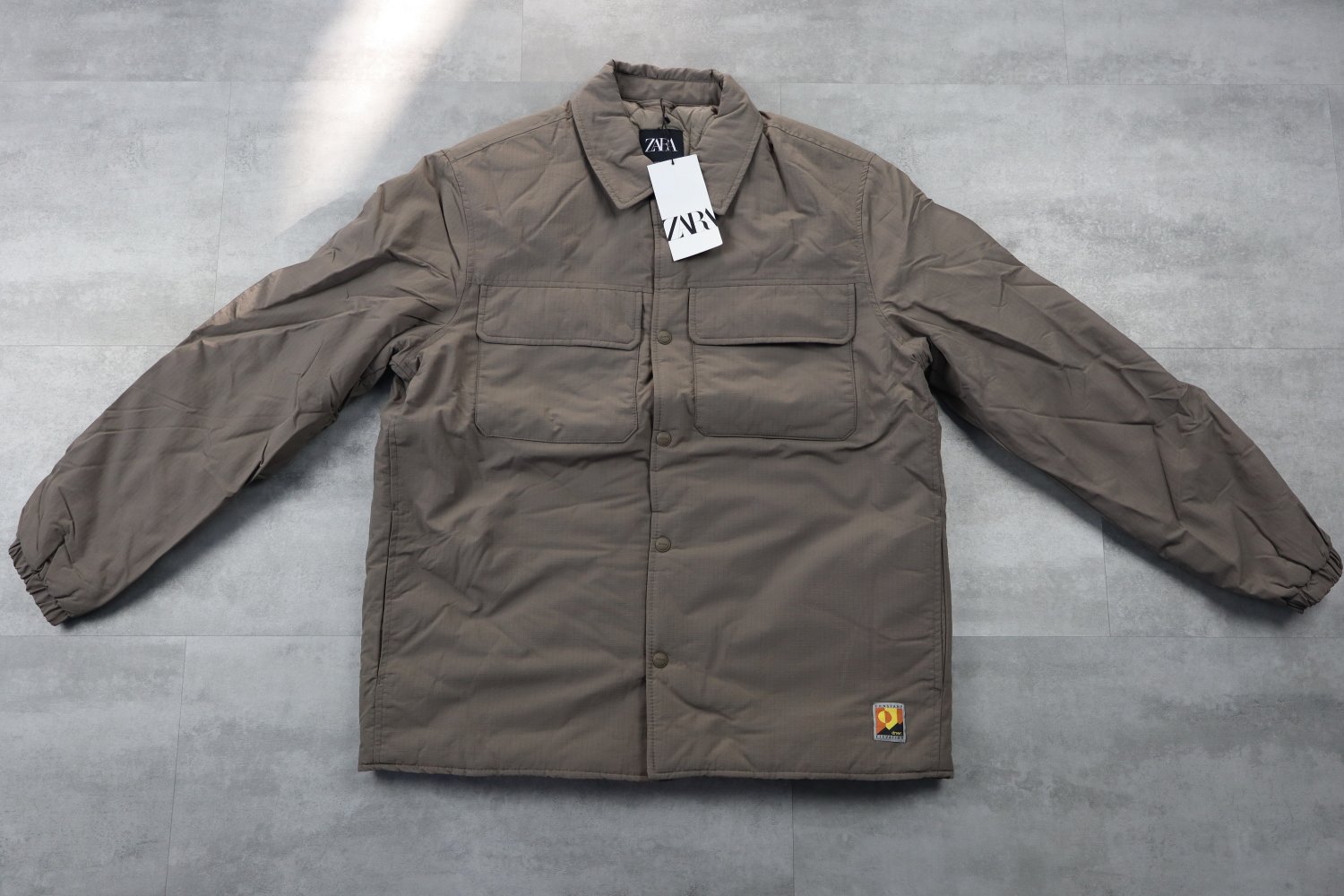 Zara Quilted Ripstop Sweatshirt