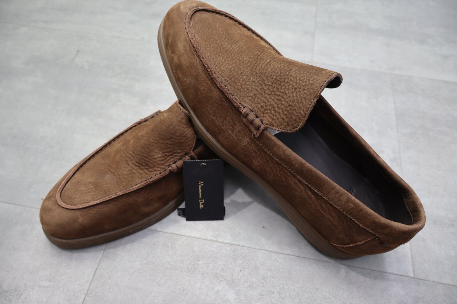 Massimo Dutti Soft Nubuck Loafers
