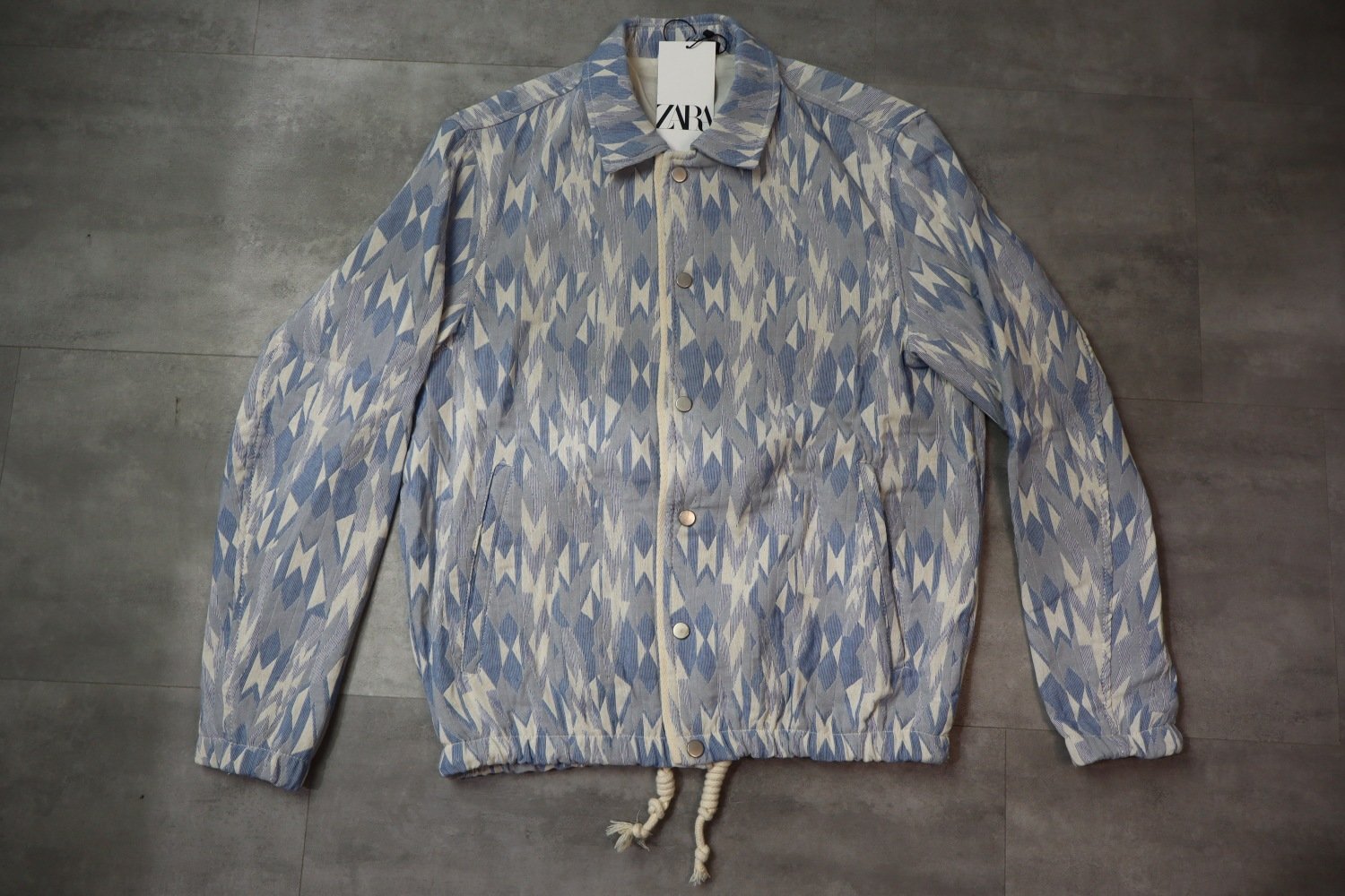 Zara Geometric Jacquard Sweater