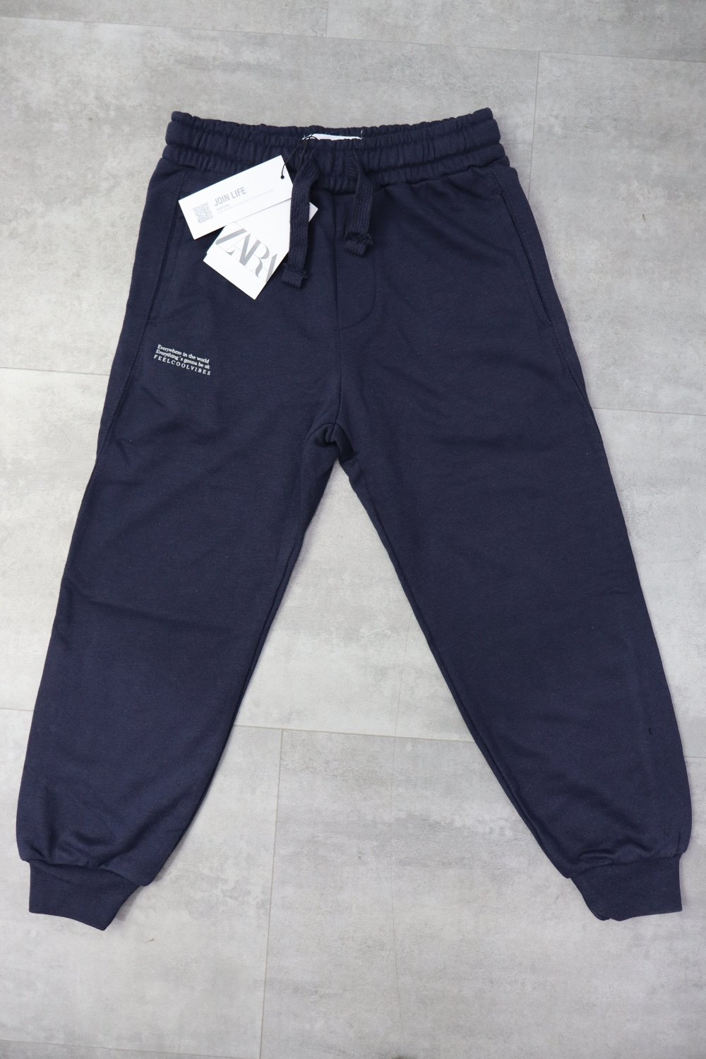 Zara Cotton Joggers With Adjustable Waist