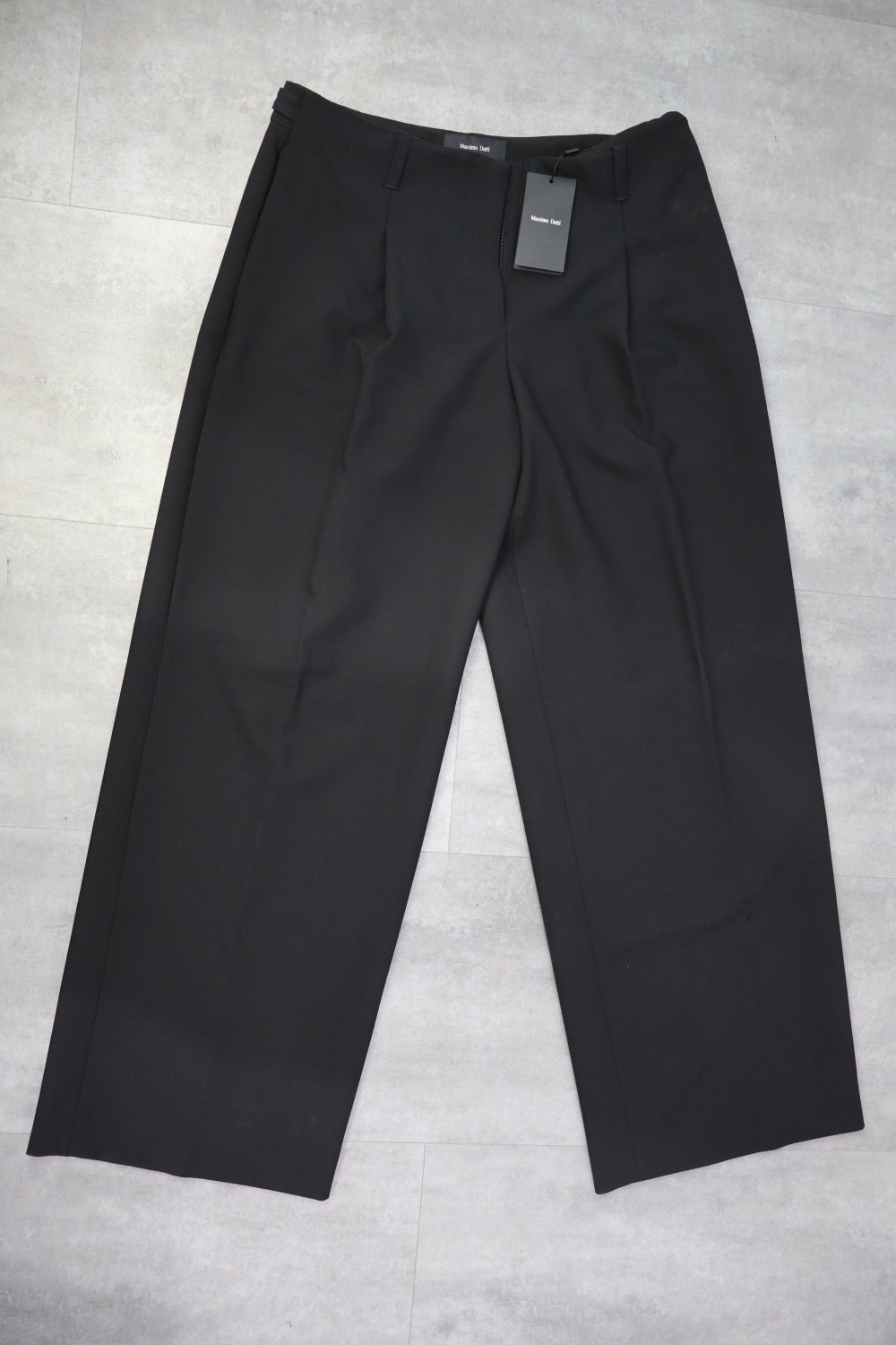 Massimo Dutti Fluid Mid-Waist Trousers With Buckle Detail