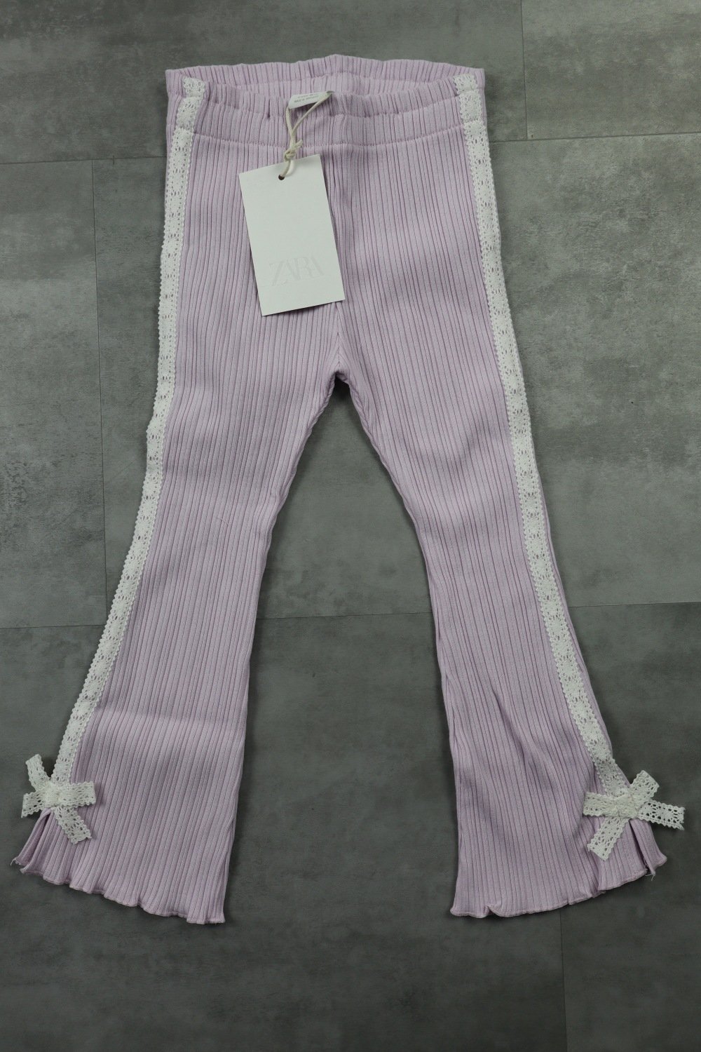 Zara Flared Pants With Side Stripe And Bow