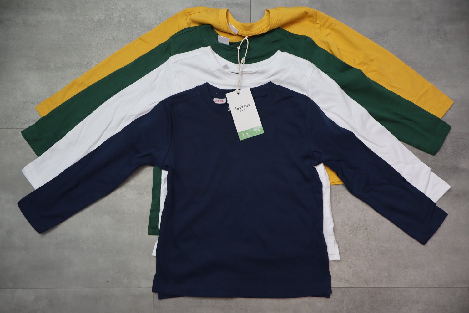 Lefties 4-Pack Basic Long Sleeve T-Shirts