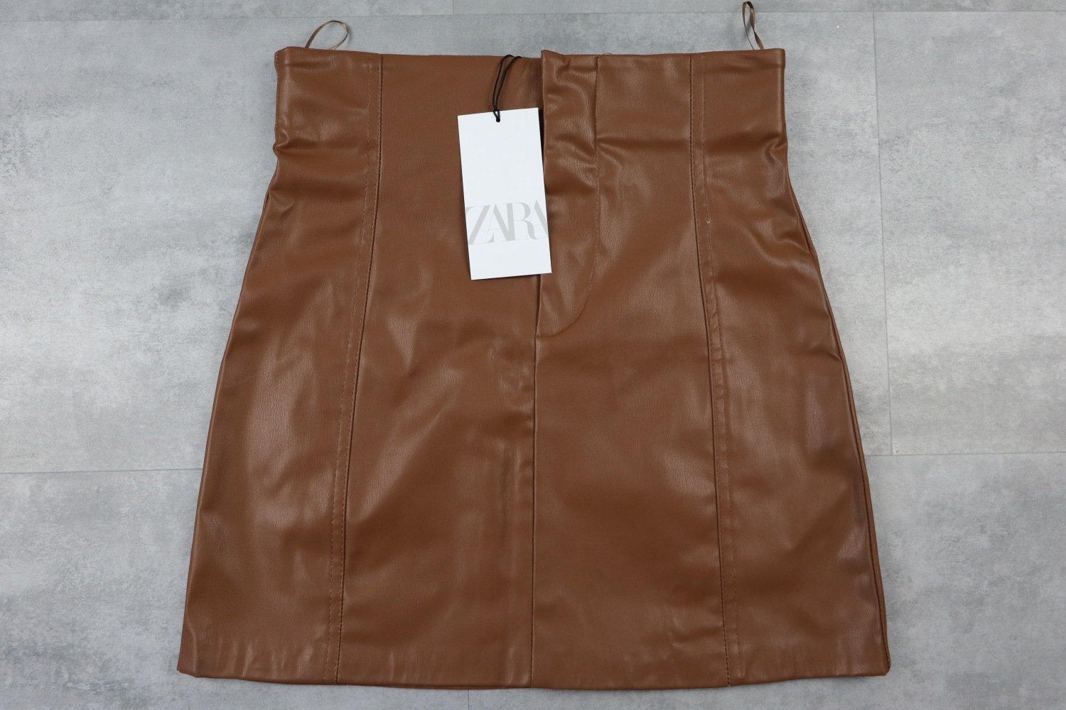 Zara Mini Skirt With Leather Effect