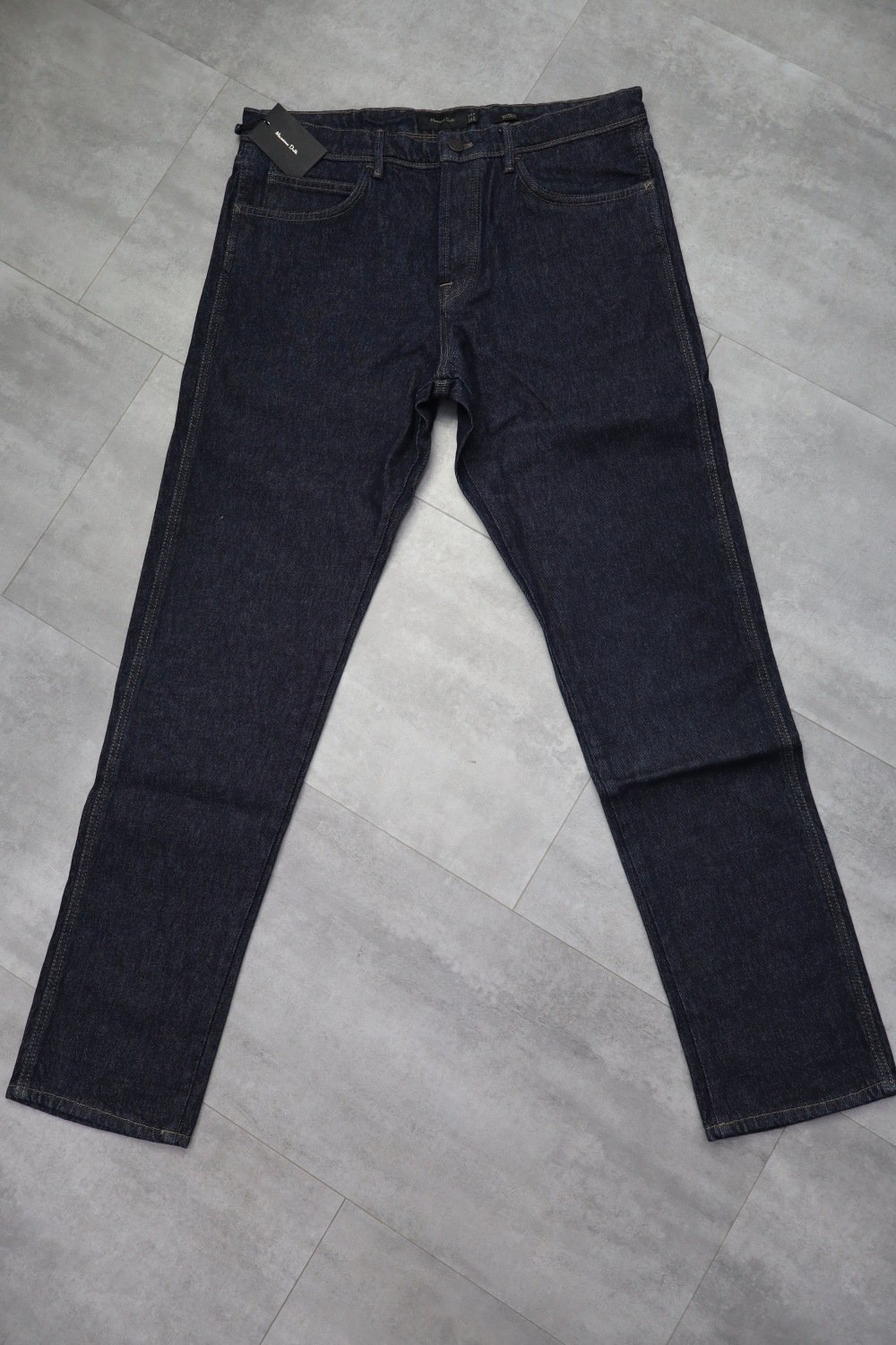 Massimo Dutti Crinkle Rinse Wash Relaxed Fit Jeans