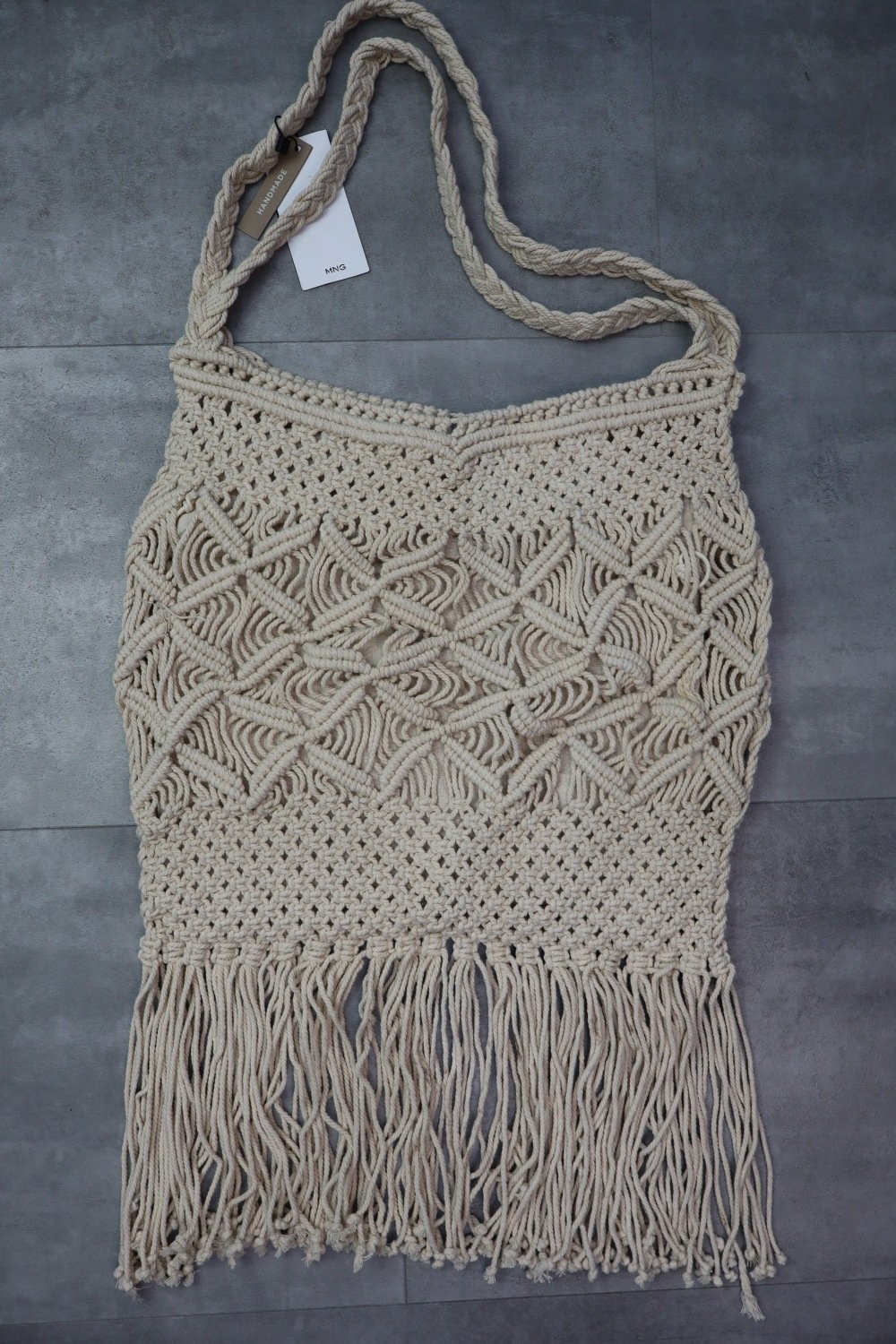 Mango Crochet Fringe Clutch