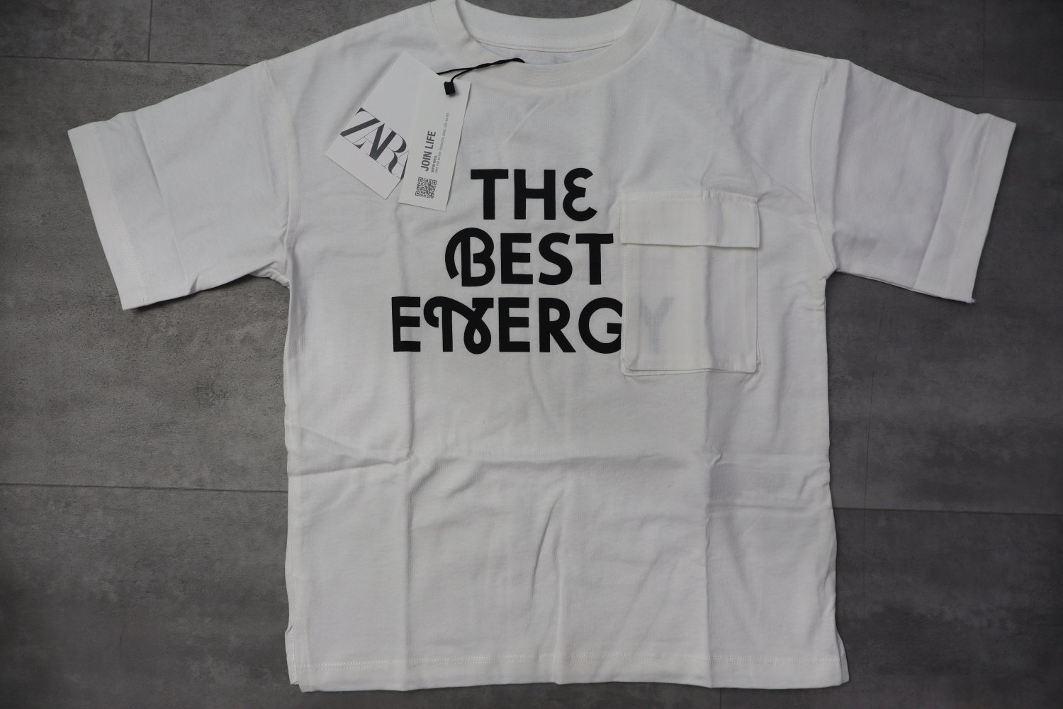 Zara Graphic T-Shirt With Pocket