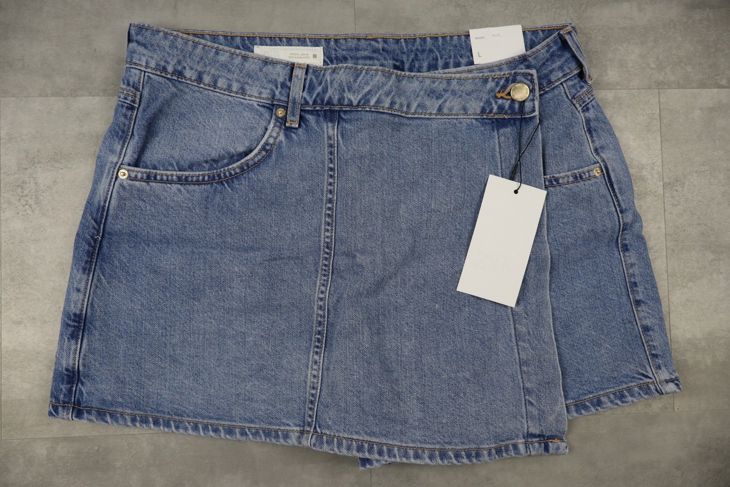 Zara Crossover Denim Skort