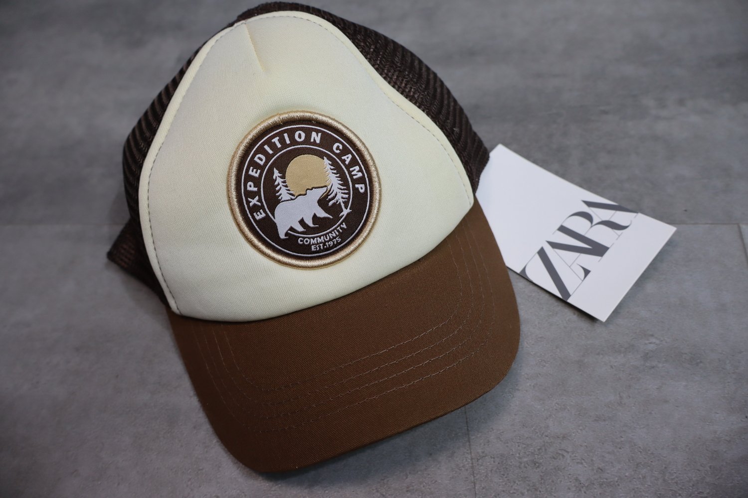 Zara Baby Bear Mesh Cap