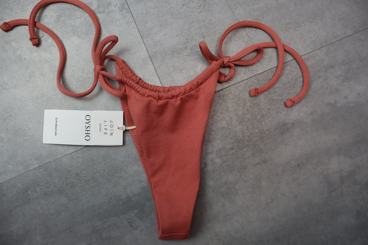 OYSHO Brazilian Bikini Bottom with Side Ties