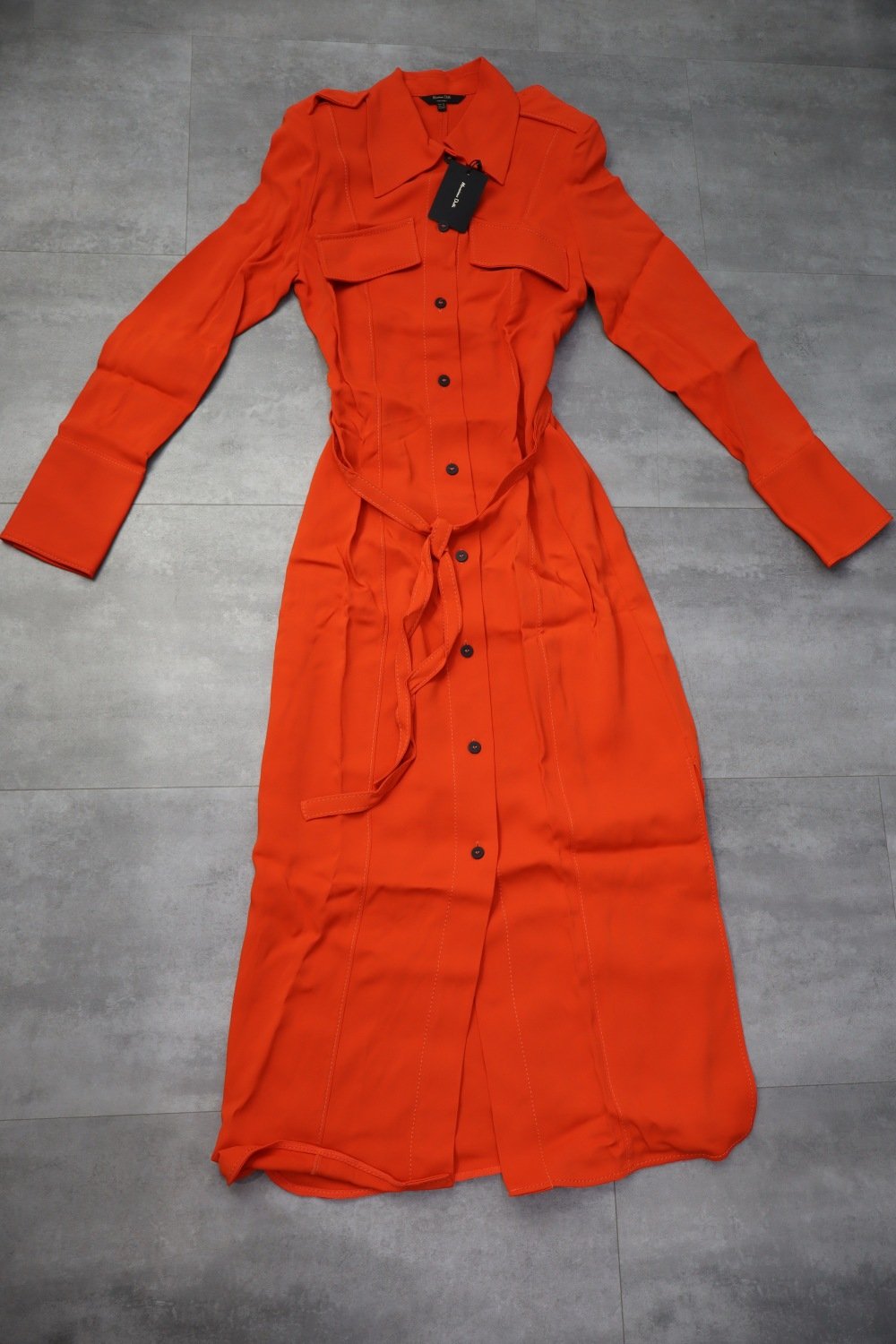 Massimo Dutti Belted Shirt Dress