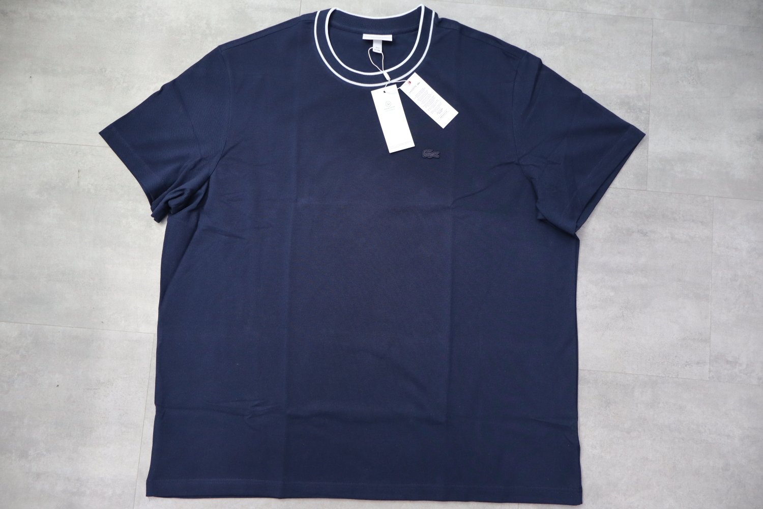 Lacoste Striped Collar Piqué T-Shirt