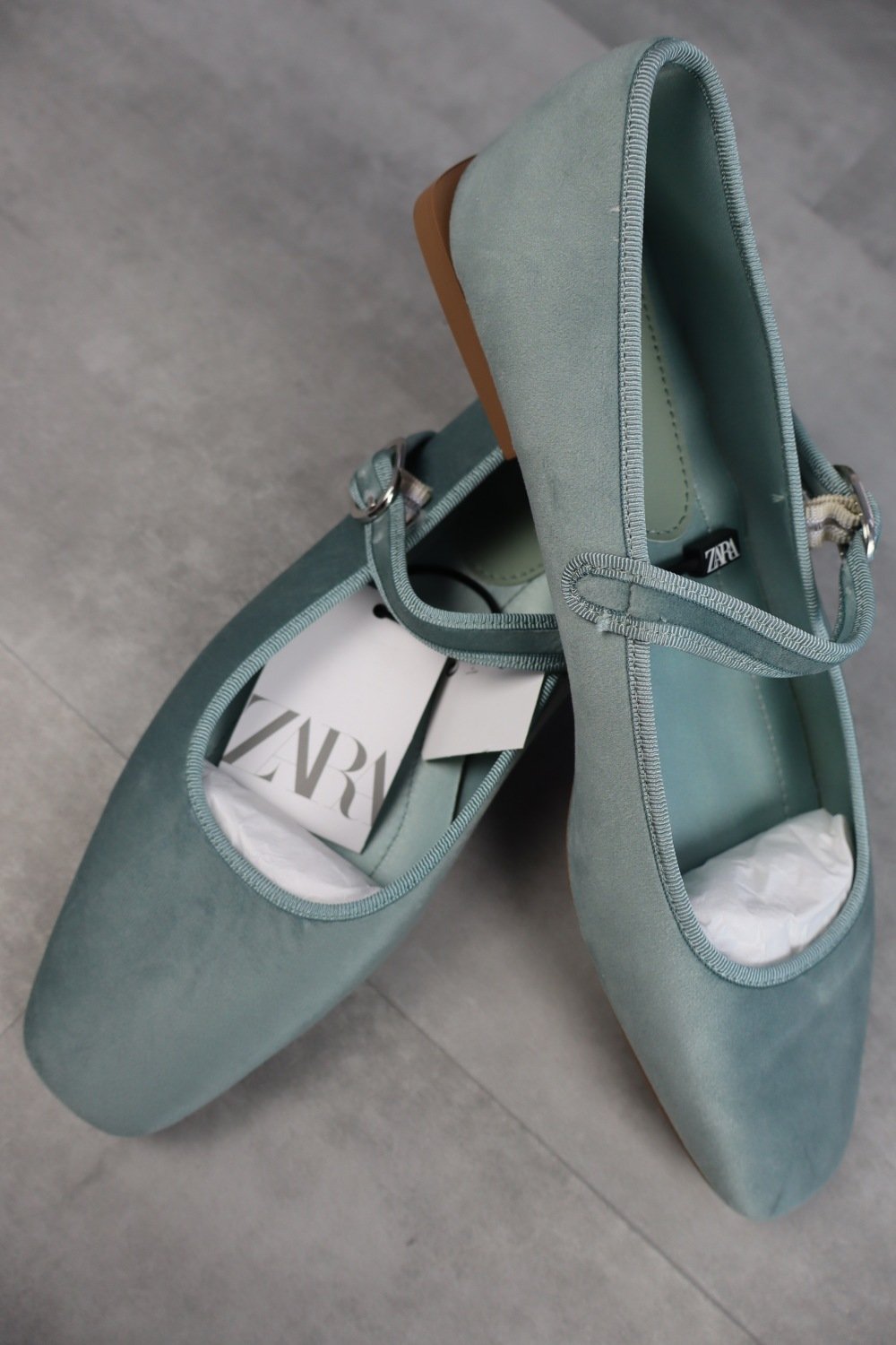 Zara Velvet Flat Sandals