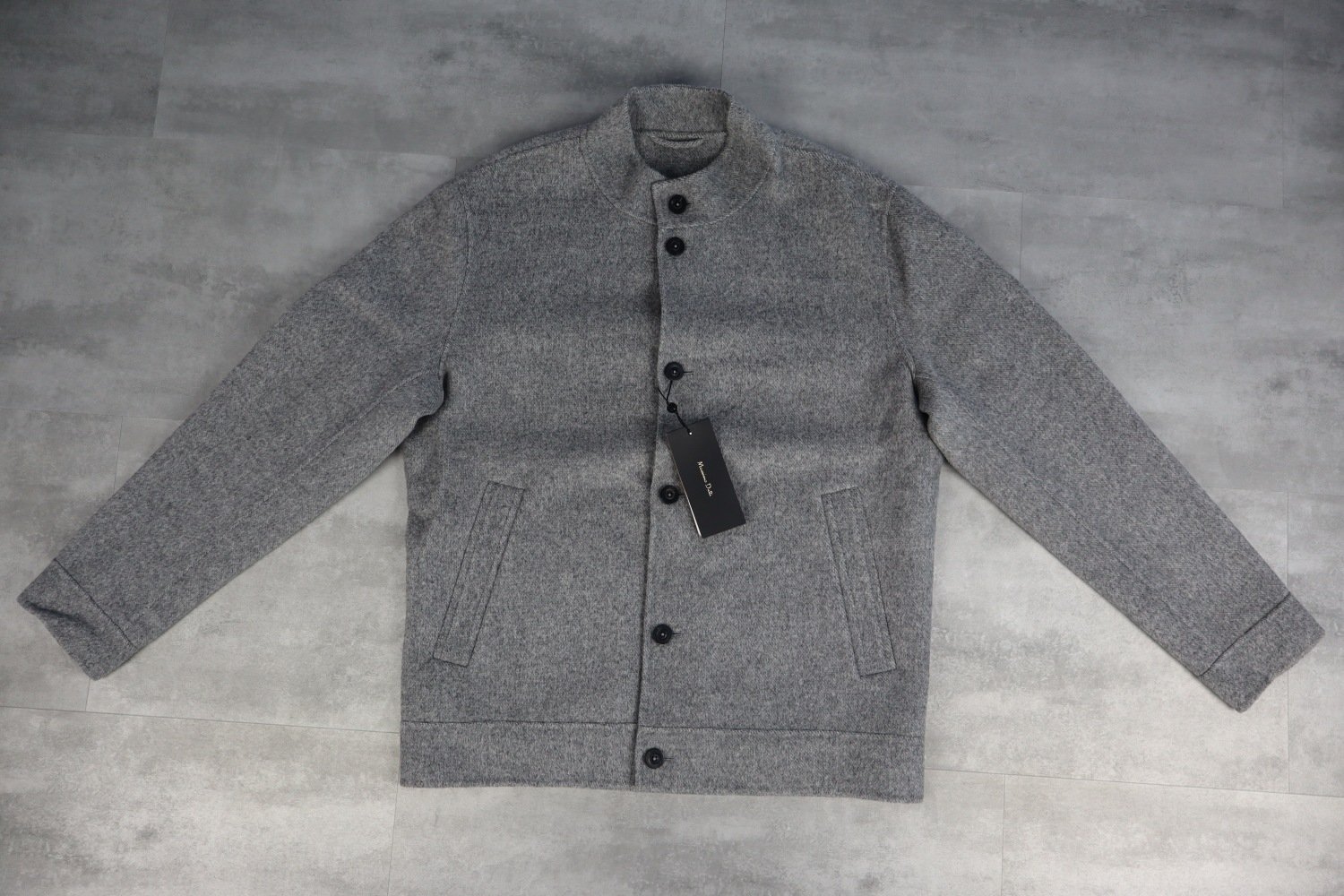 Massimo Dutti Buttoned Wool-Cashmere Blend Cardigan