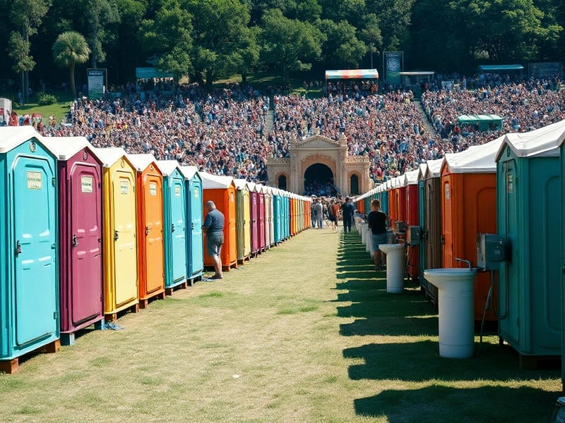 Clean Restroom Rentals explains daily cleaning of portable toilets for Western Florida events