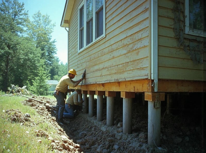 Checking for Stair-Step Cracks Along Walls